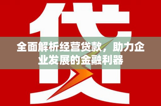 韩城全面解析经营贷款，助力企业发展的金融利器