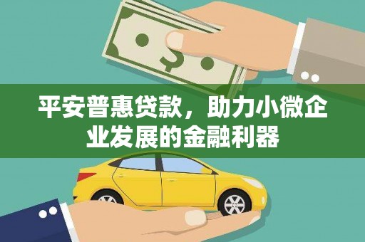 韩城平安普惠贷款，助力小微企业发展的金融利器