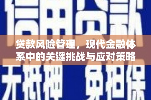 韩城贷款风险管理，现代金融体系中的关键挑战与应对策略