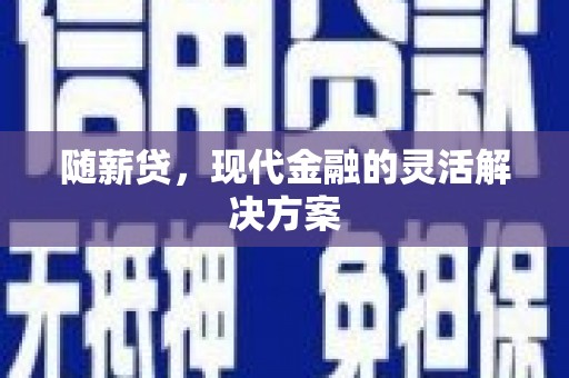 韩城随薪贷，现代金融的灵活解决方案