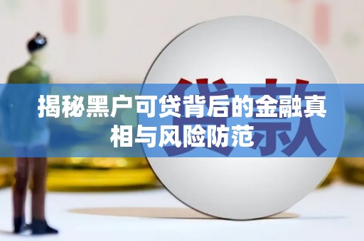 韩城揭秘黑户可贷背后的金融真相与风险防范