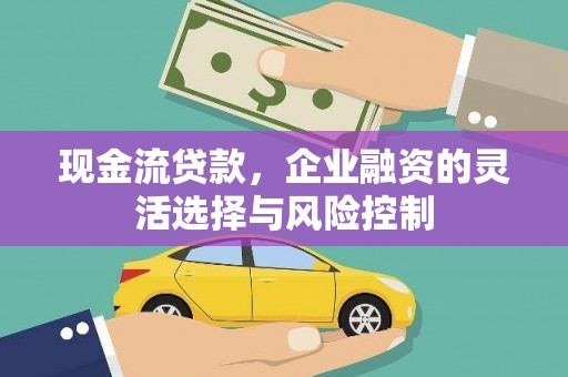 韩城现金流贷款，企业融资的灵活选择与风险控制