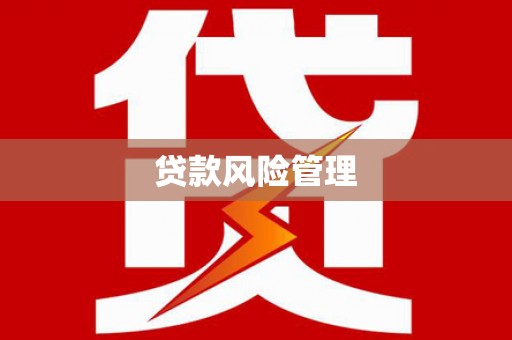 韩城贷款风险管理
