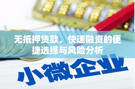 韩城无抵押贷款，快速融资的便捷选择与风险分析