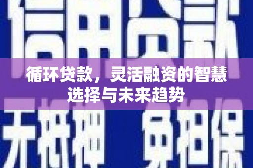 韩城循环贷款，灵活融资的智慧选择与未来趋势