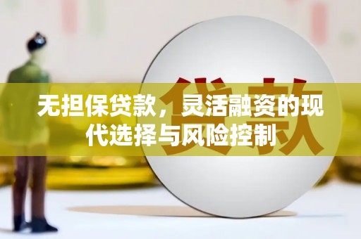 韩城无担保贷款，灵活融资的现代选择与风险控制
