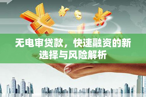 韩城无电审贷款，快速融资的新选择与风险解析