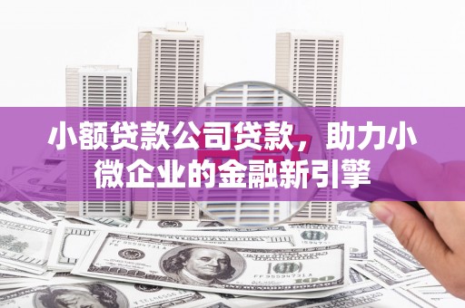 韩城小额贷款公司贷款，助力小微企业的金融新引擎