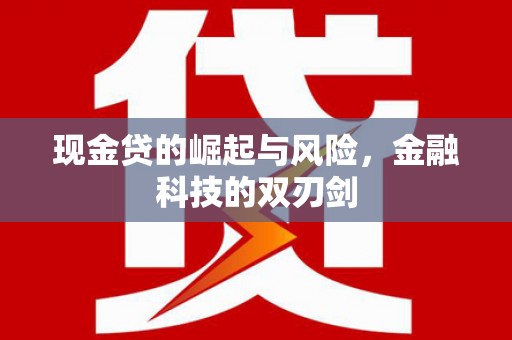 韩城现金贷的崛起与风险，金融科技的双刃剑