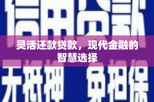 韩城灵活还款贷款，现代金融的智慧选择